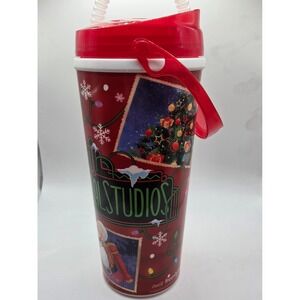 Universal Studios Holiday Christmas Tumbler Cup Santa Nutcracker Lights Souvenir